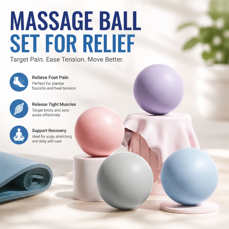 Yoga Fitness Trainer - Bola de Massagem Sólida de Silicone
