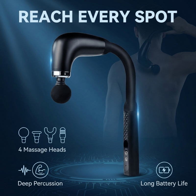 Vibration Massage Gun - Pistola de Massagem Muscular Elétrica com