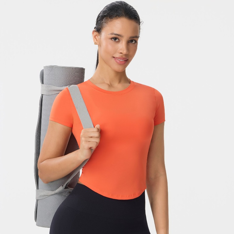 Yoga Fitness Top - Camisetas Esportivas Femininas de Secagem Rápida