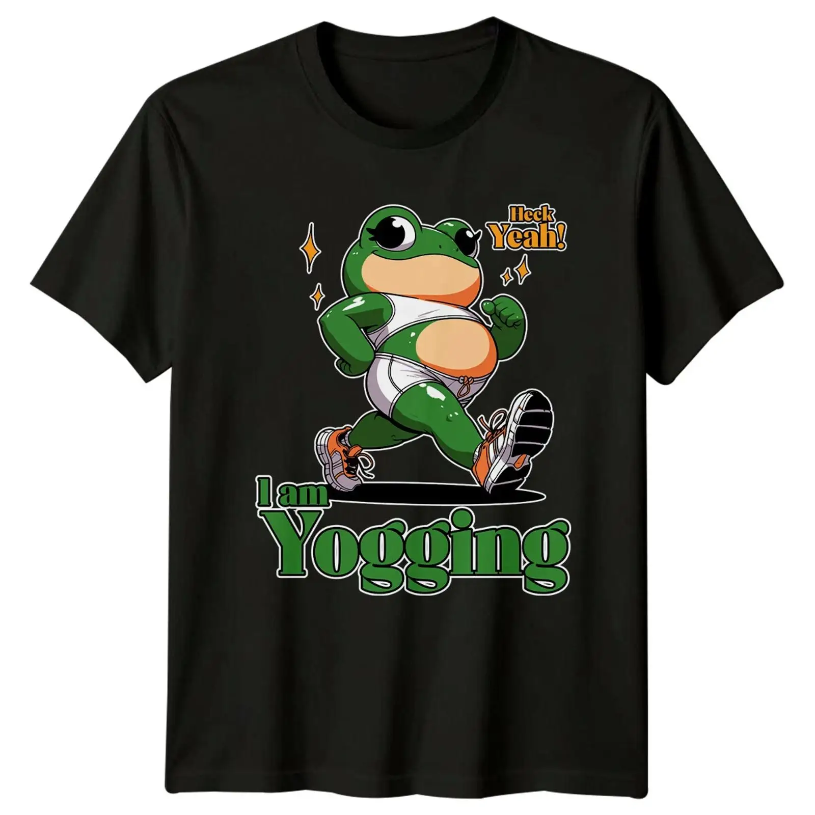 Yoga Fitness Images - Camiseta engraçada de sapo para corrida,