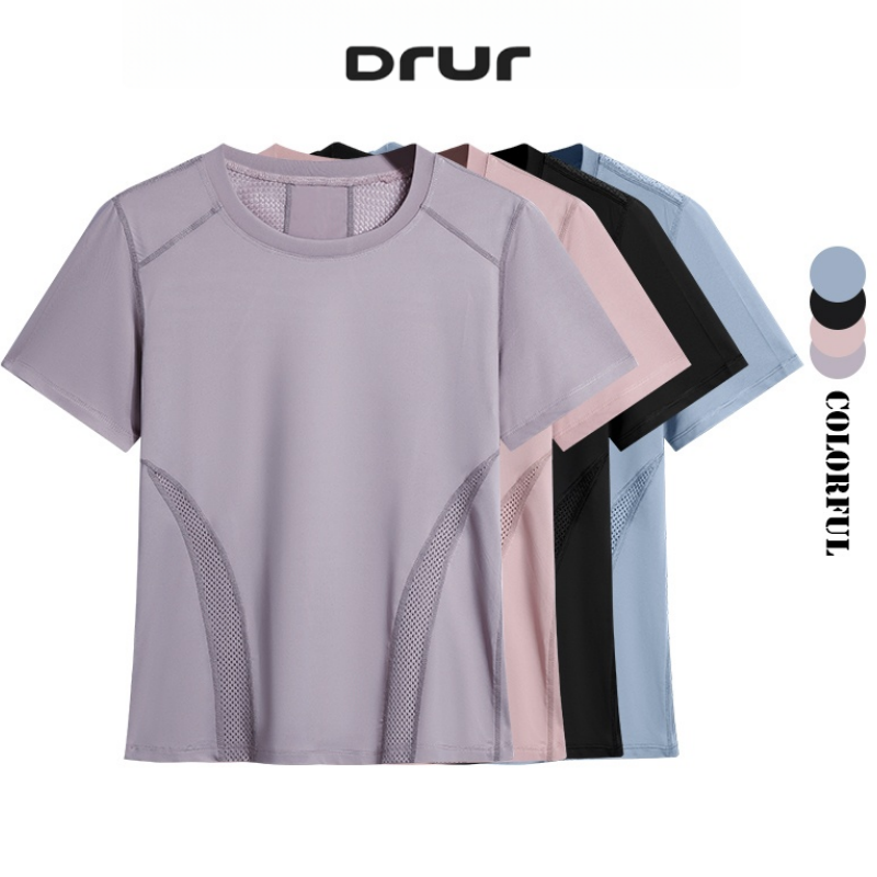 Yoga Fitness Top - Drur verão leve correndo t camisa