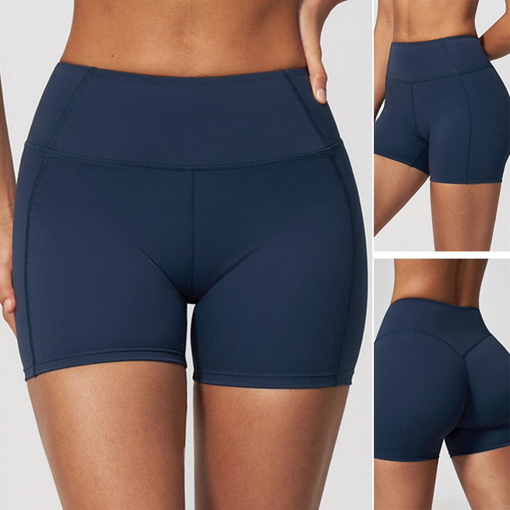 Yoga Fitness Up - Shorts Femininos de Cintura Alta para