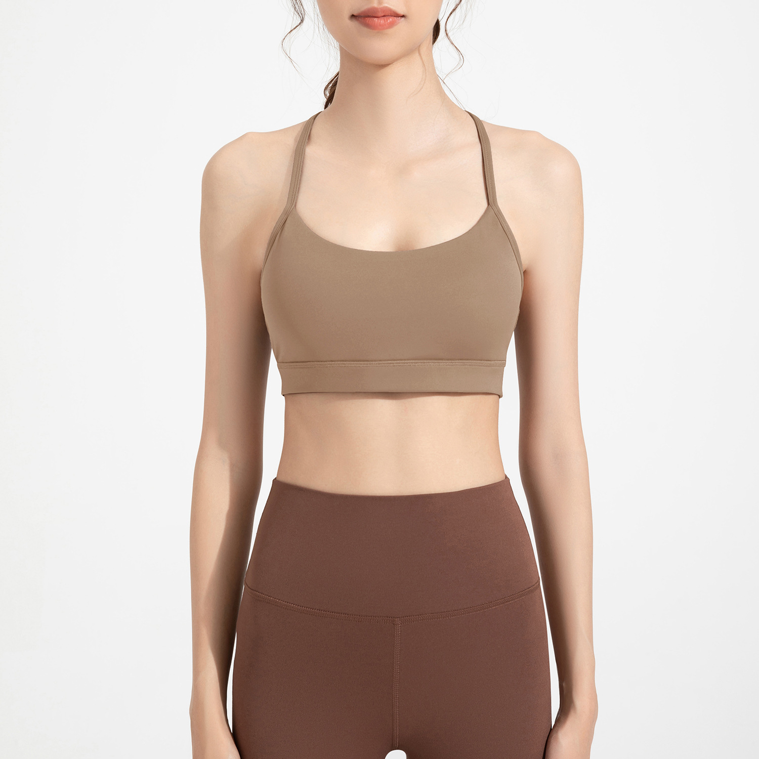 Cor sólida ginásio yoga roupa  - Yoga Y Fitness avaliação e preço