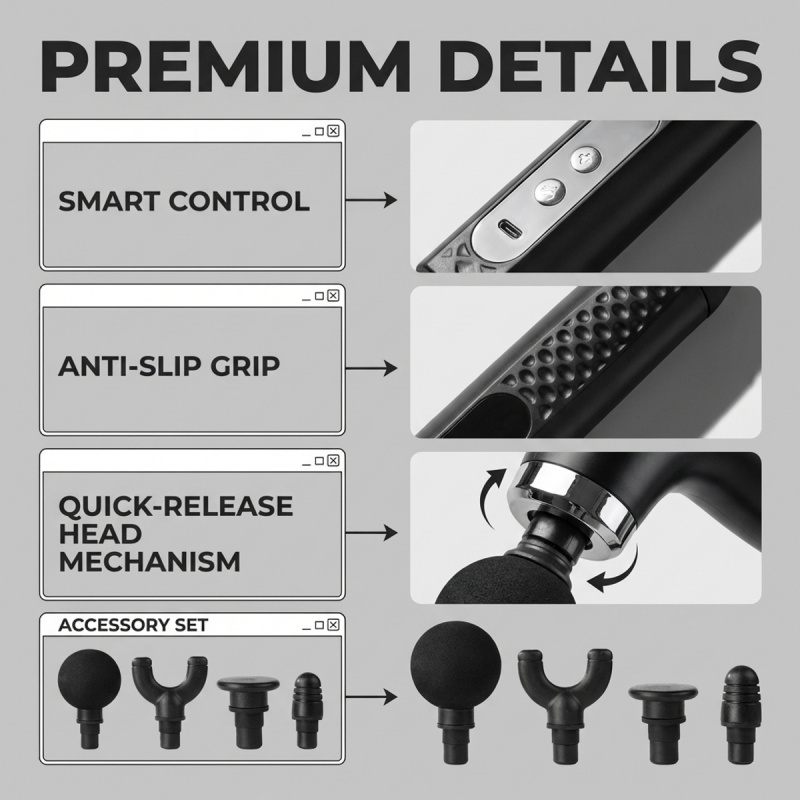 Pistola de Massagem Muscular E - Vibration Massage Gun avaliação e preço