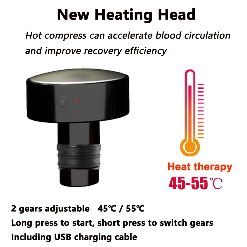 Heat Fascia arma massagem cabe - Vibration Massage Gun avaliação e preço