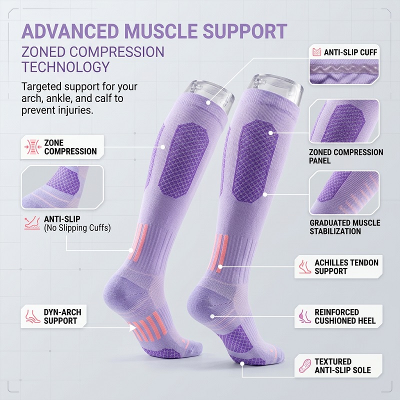 1/6 Pares de Meias Longas Femi - Jump Rope avaliação e preço