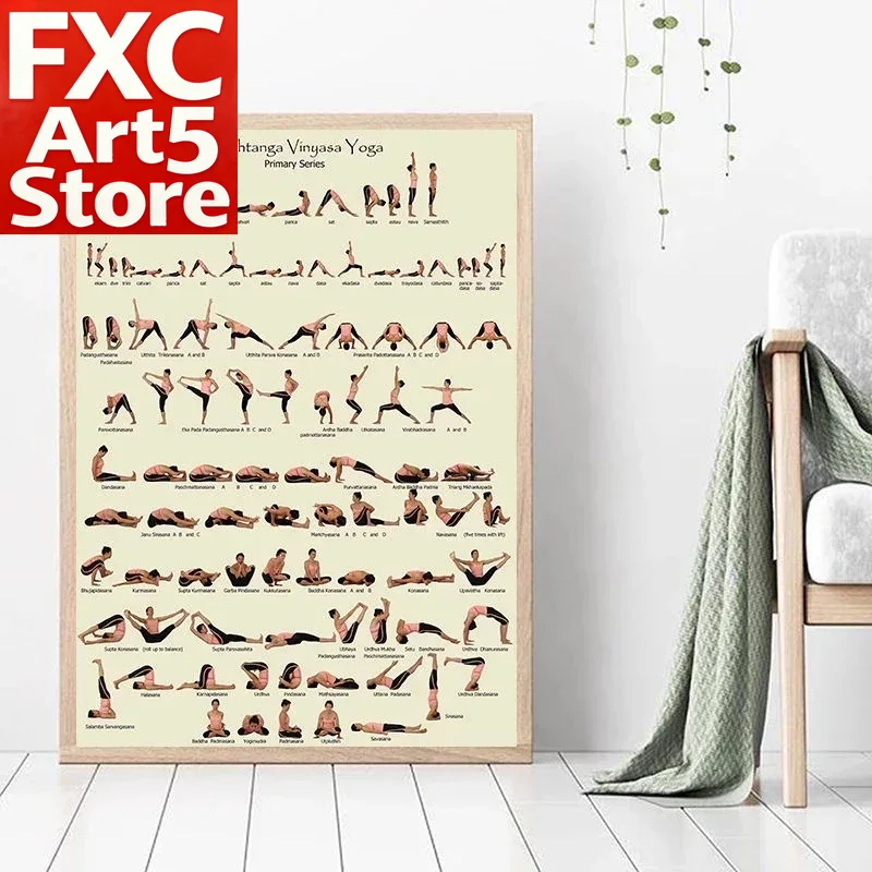 1PC Pôster de Yoga Moderno Sem - Yoga Fitness Health avaliação e preço