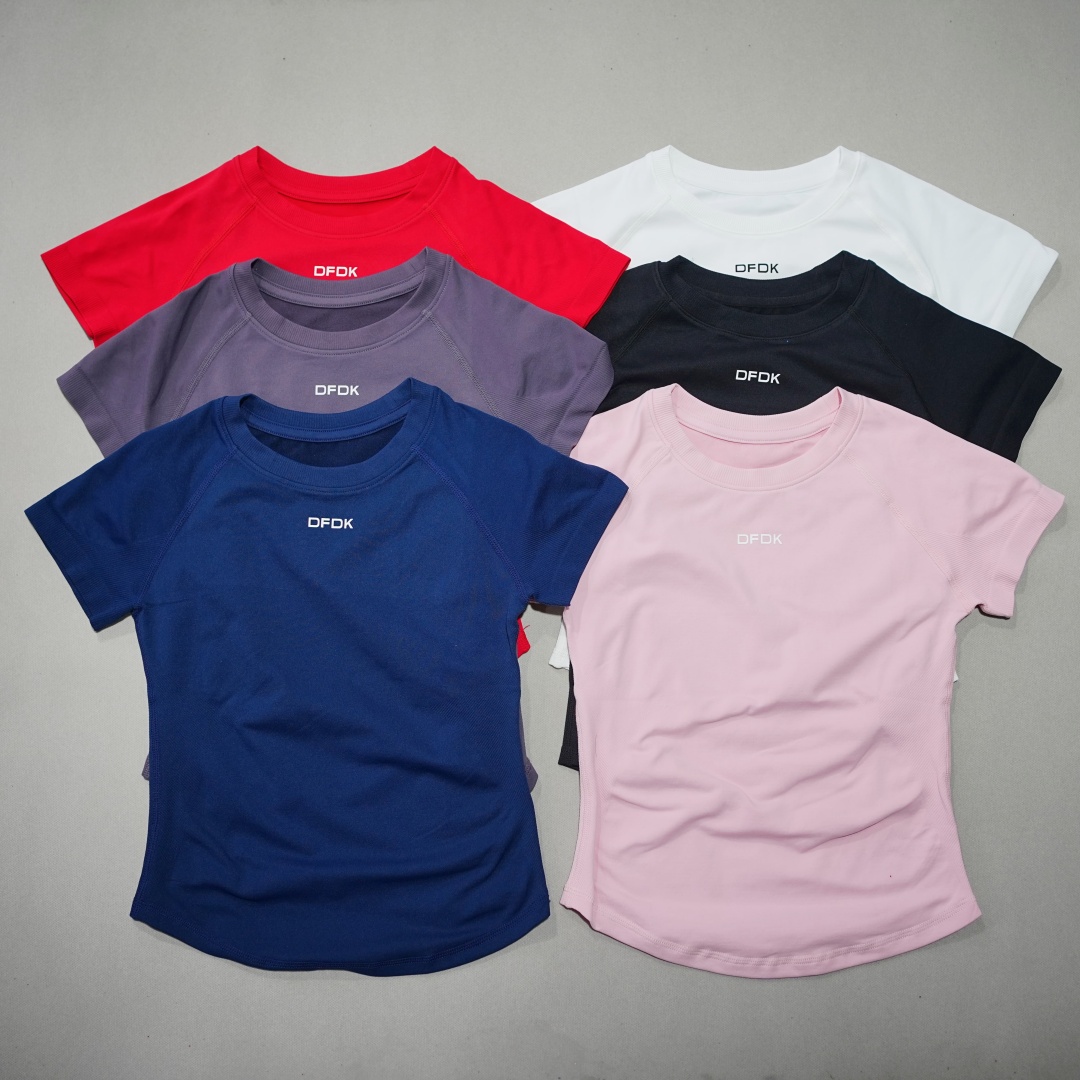 Camiseta feminina elástica de  - Yoga Fitness Top avaliação e preço