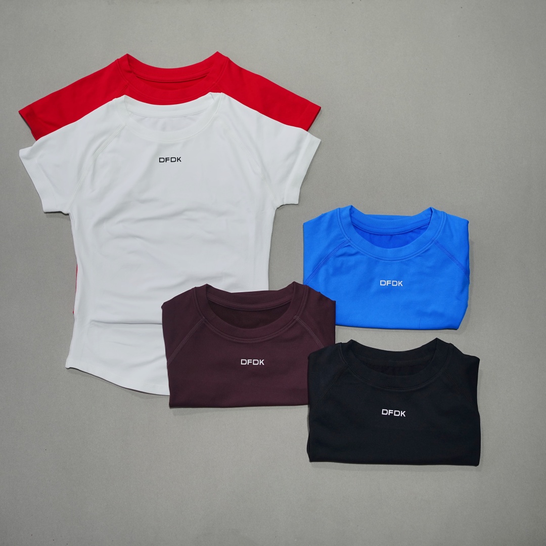 Camiseta feminina elástica de  - Yoga Fitness Top avaliação e preço