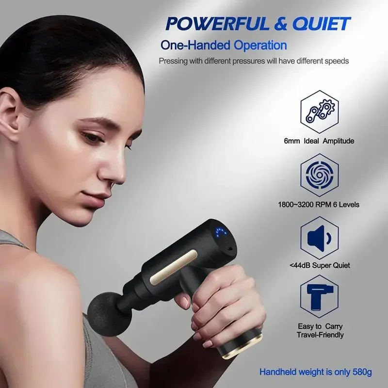 2024 portátil fáscia arma corp - Vibration Massage Gun avaliação e preço