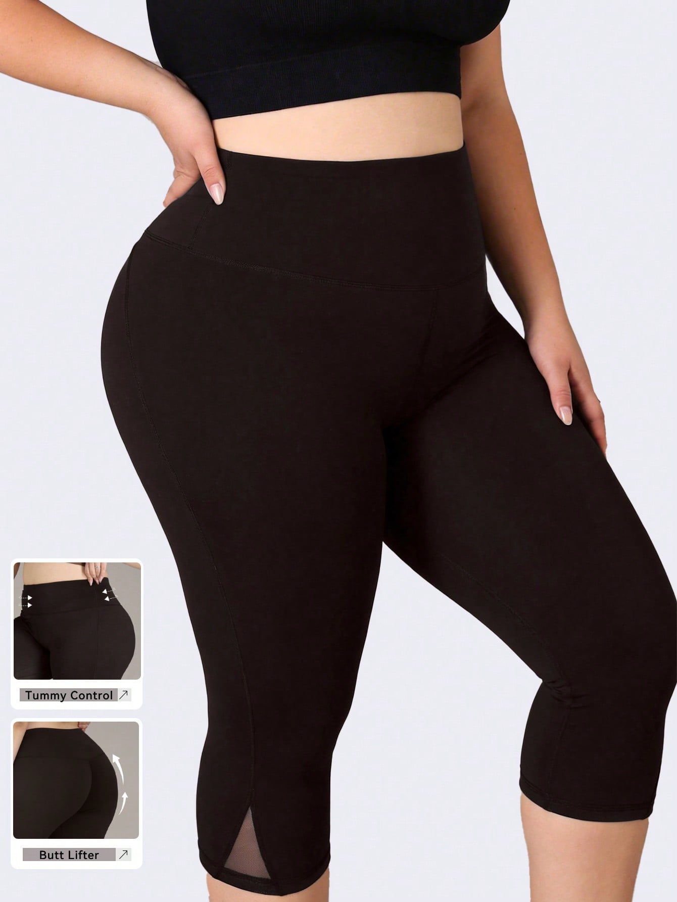 Legging Fitness Plus Size Femi - Yoga Fitness Workout avaliação e preço