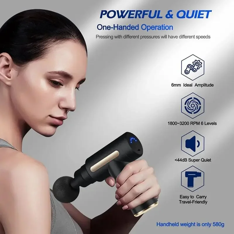 Pistola de massagem fascial po - Vibration Massage Gun avaliação e preço