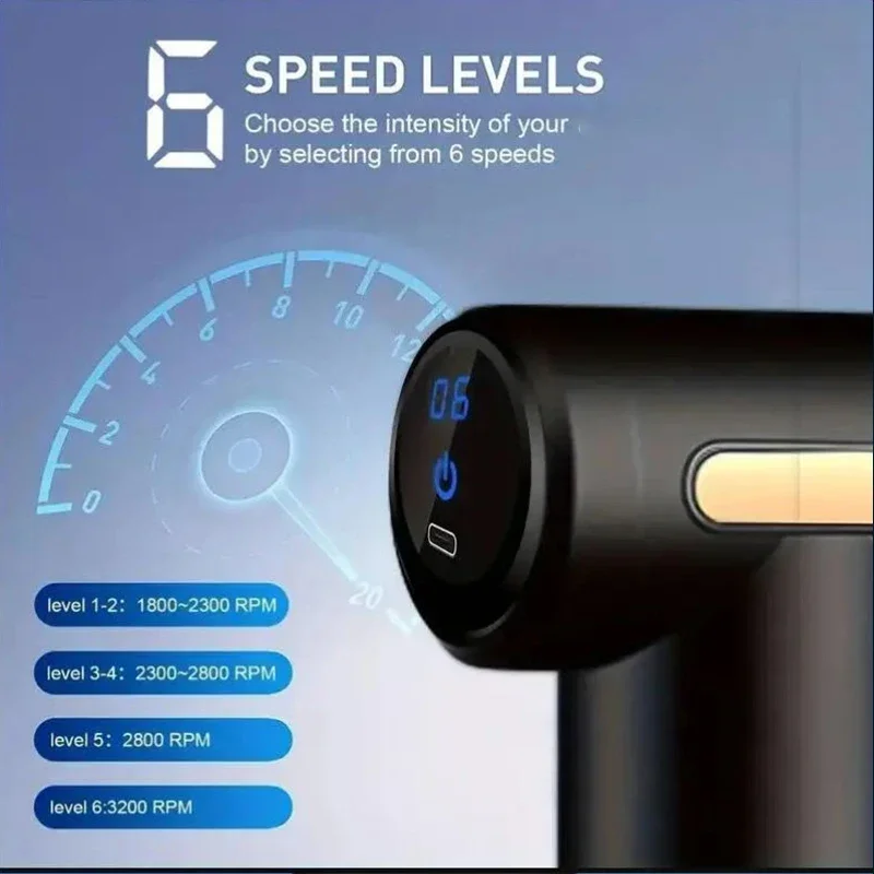 Pistola de massagem fascial po - Vibration Massage Gun avaliação e preço