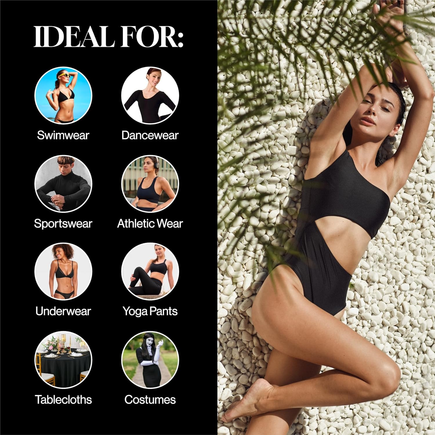 Tecido Spandex, Tecido de Lycr - Yoga Fitness Top avaliação e preço