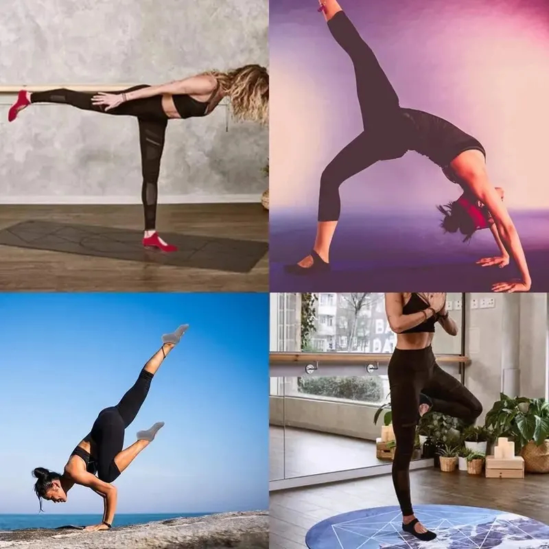 Meias de Yoga Antiderrapantes  - Yoga Fitness Workout avaliação e preço