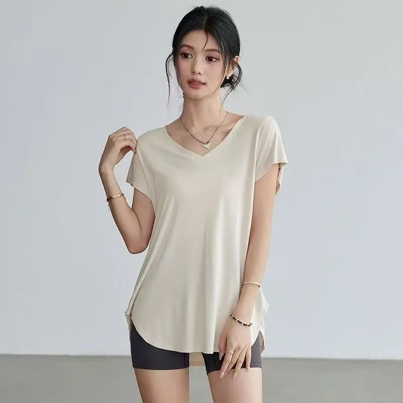 Camiseta de Yoga Feminina com  - Yoga Fitness Top avaliação e preço