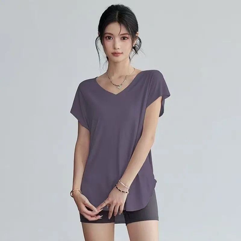 Camiseta de Yoga Feminina com  - Yoga Fitness Top avaliação e preço